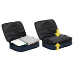 Sac à dos de voyage avec pompe à vide intégrée et sangle pour trolley cinquième vue