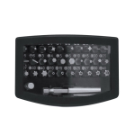 Set d’outils avec étui en plastique et embouts magnétiques couleur noir première vue