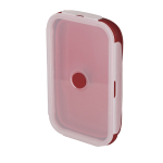 Boîte repas pliable avec couvercle translucide et fermeture 1,2 L  troisième vue