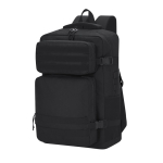 Sac à dos en polyester pour ordinateur avec plusieurs poches 17” couleur noir première vue
