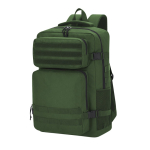 Sac à dos en polyester pour ordinateur avec plusieurs poches 17” couleur vert foncé première vue