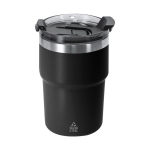 Mug isotherme à double paroi avec fermeture hermétique 350 ml couleur noir première vue