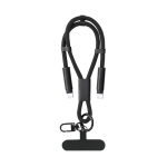 Bracelet en RPET avec câble de charge et transfert de données 60 W deuxième vue