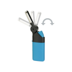 Briquet en plastique rechargeable au gaz avec sécurité enfant deuxième vue