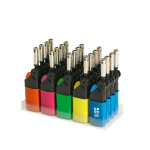 Briquet en plastique rechargeable au gaz avec sécurité enfant vue principale
