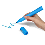 Surligneur fluorescent géant à encre parfumée, en plusieurs couleurs couleur bleu troisième vue
