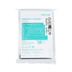 Couverture de survie au format compact conforme aux normes UE couleur argenté