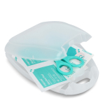 Trousse de premiers secours compacte en plastique, 10 pièces couleur blanc
