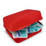 Trousse de premiers secours en caoutchouc souple, certificat UE couleur rouge