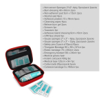 Trousse de premiers secours en caoutchouc souple, certificat UE couleur rouge sixième vue