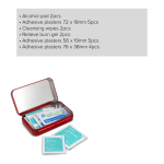 Trousse de premiers secours métallique conforme aux normes UE couleur rouge cinquième vue