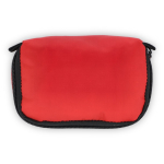 Trousse de premiers secours avec velcro conforme norme européenne couleur rouge troisième vue