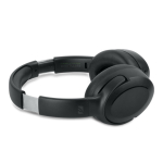 Casque avec coussinets doux et micro avec fonction muet couleur noir troisième vue