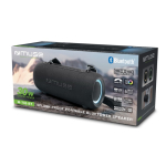 Enceinte Bluetooth avec lumière et sangle résistante à l’eau Muse 30 W couleur noir troisième vue