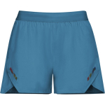 Short en polyester respirant pour femme, 110 g/m², Roly Direct Stratos couleur bleu gris première vue d'usage