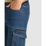 Bermuda en coton unisexe avec poches multifonctions, 370 g/m², Roly couleur bleu jean vue détaillée 1