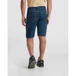 Bermuda en coton unisexe avec poches multifonctions, 370 g/m², Roly couleur bleu jean vue détaillée 3