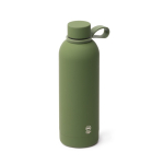 Bouteille isotherme en inoxrecyclé avec anse en silicone souple 500 ml couleur blanc première vue d'usage