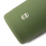 Bouteille isotherme en inoxrecyclé avec anse en silicone souple 500 ml couleur blanc vue détaillée 2