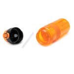Bidon de sport en plastique recyclé avec doseur type paille 700 ml couleur orange vue détaillée 2