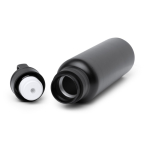 Bouteille isotherme en inox recyclé avec bouchon à bouton 750 ml couleur noir vue détaillée 3