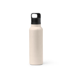 Bouteille isotherme en inox recyclé avec bouchon à bouton 750 ml couleur beige deuxième vue