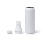 Gourde isotherme en acier inoxydable avec double ouverture 550 ml couleur rouge vue détaillée 1