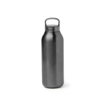 Bouteille isotherme en inox avec bouchon translucide à vis 500 ml couleur noir deuxième vue