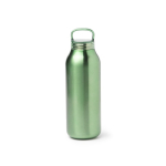 Bouteille isotherme en inox avec bouchon translucide à vis 500 ml couleur vert deuxième vue
