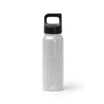 Bouteille en inox recyclé avec bouchon à ouverture par pression 500 ml couleur blanc deuxième vue