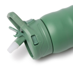 Gourde isotherme en inox recyclé avec paille et anse 710 ml couleur noir vue détaillée 3