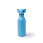 Gourde isotherme au design enfant avec bouchon tête d’animal 450 ml couleur bleu pastel deuxième vue