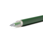 Stylo bille en aluminium recyclé mat, clip transparent et encre bleue couleur noir vue détaillée 1