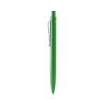 Stylo bille en aluminium recyclé avec détails trasparents, encre bleue couleur vert deuxième vue