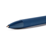 Stylo en aluminium recyclé avec recharge jumbo en encre bleue couleur rouge vue détaillée 1