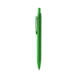 Stylo en aluminium recyclé avec recharge jumbo en encre bleue couleur vert deuxième vue