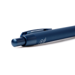 Stylo en aluminium recyclé avec recharge jumbo en encre bleue couleur bleu roi vue détaillée 2