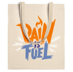 Sac en coton naturel avec anses longues renforcées 240 g/m² couleur naturel deuxième vue