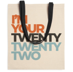 Sac en coton 100 % avec anses longues colorées 140 g/m² couleur noir première vue d'usage