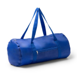 Sac de sport pliable en plastique recyclé avec fermeture éclair couleur bleu roi troisième vue