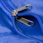 Sac de sport pliable en plastique recyclé avec fermeture éclair couleur bleu roi vue détaillée 1