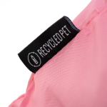 Sac de courses pliable en plastique recyclé avec cordon de serrage couleur rose vue détaillée 4