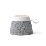 Enceinte sans fil en bambou avec support magnétique 5 W couleur gris clair deuxième vue