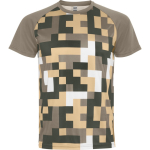 T-shirt technique unisexe en polyester 150 g/m² Roly Direct Ventor couleur sable deuxième vue