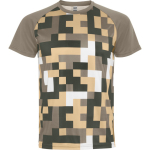 T-shirt technique unisexe en polyester 150 g/m² Roly Direct Ventor couleur sable première vue d'usage