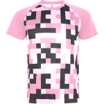 T-shirt technique unisexe en polyester 150 g/m² Roly Direct Ventor couleur rose pastel troisième vue