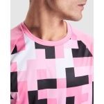 T-shirt technique unisexe en polyester 150 g/m² Roly Direct Ventor couleur rose pastel vue détaillée 1