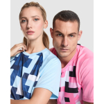T-shirt technique unisexe en polyester 150 g/m² Roly Direct Ventor couleur rose pastel vue détaillée 2