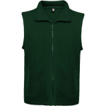 Gilet polaire unisexe avec zip 300 g/m² Roly Direct New Bellagio couleur vert bouteille première vue d'usage