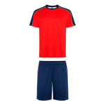 Ensemble sport unisexe polyester 140 g/m² Roly Direct Titan couleur rouge première vue d'usage